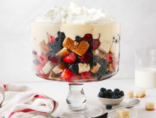 Christmas Fruit Trifle 