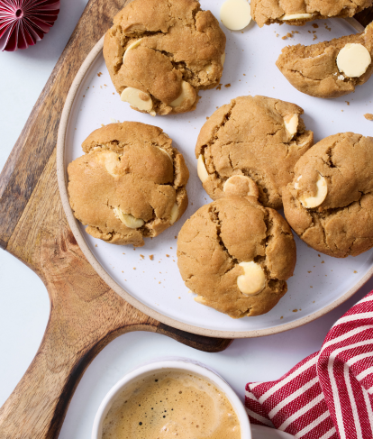 Ginger & White Chocolate Cookies