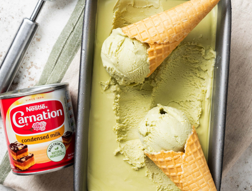 No Churn Matcha Ice Cream