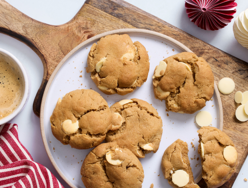 Ginger & White Chocolate Cookies