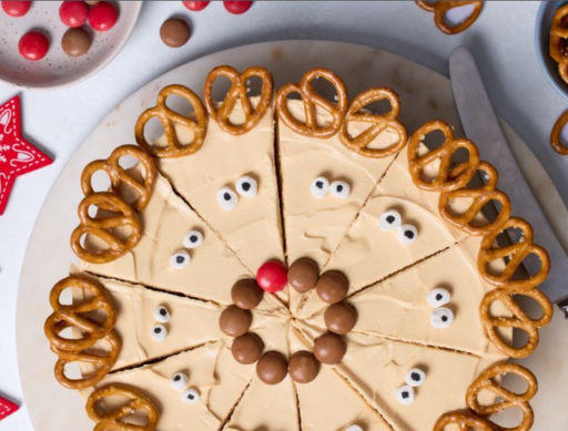 No Bake Reindeer Cheesecake