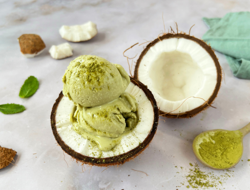 Matcha & Coconut Ice Cream